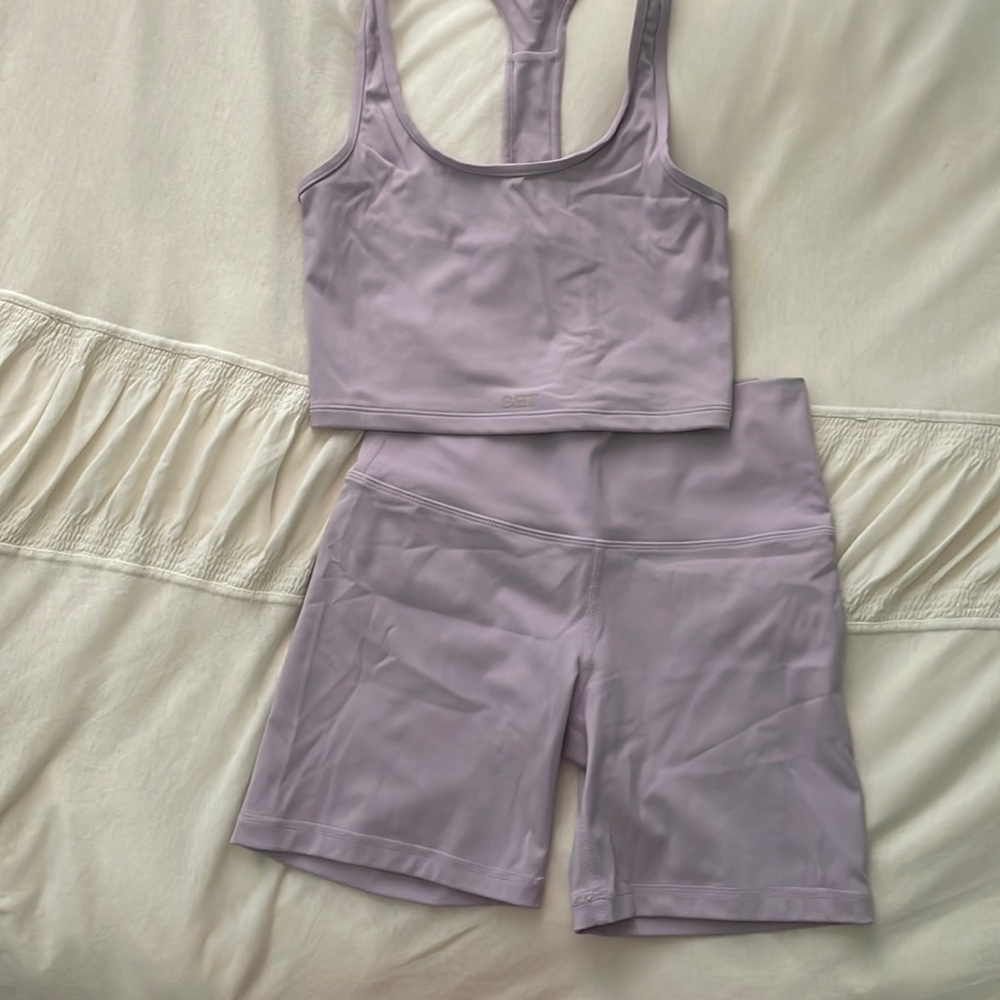 Set Active Posh biker short and bra set